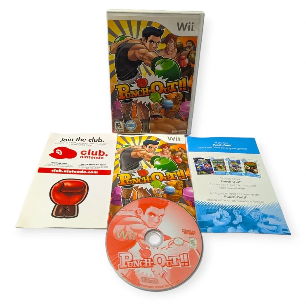 Punch-Out!! Nintendo Wii 2009 CIB Complete with Manual and Inserts Boxing Game